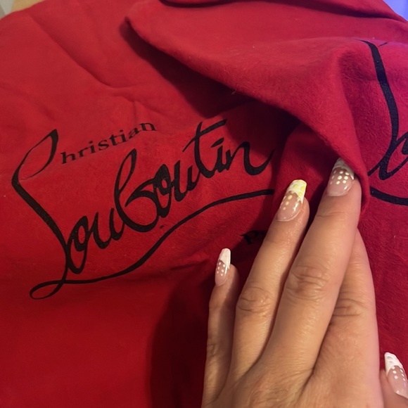 Christian Louboutin Aketi 100 Veau Velours in Black - Size 37.5 - Picture 5 of 5